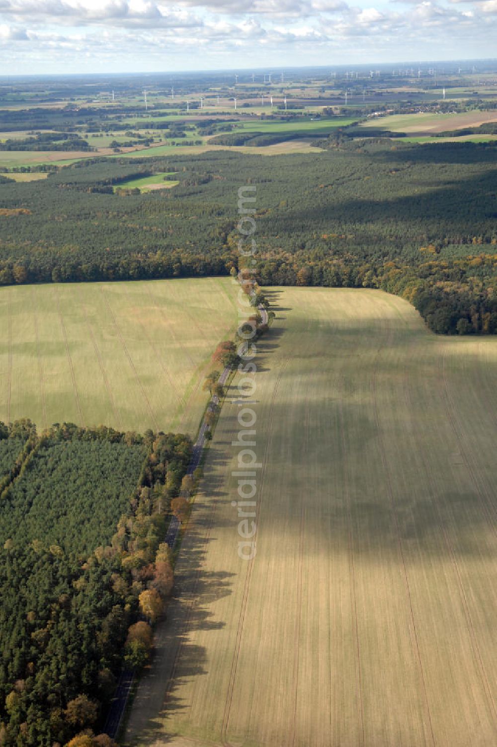 Heiligengrabe from the bird's eye view: Blick auf die Ortsumgehung Bundesstrasse 189 Heiligengrabe. Projektsteuerung: Schüßler-Plan Ingenieurgesellschaft für Bau- und Verkehrswegeplanung mbH.