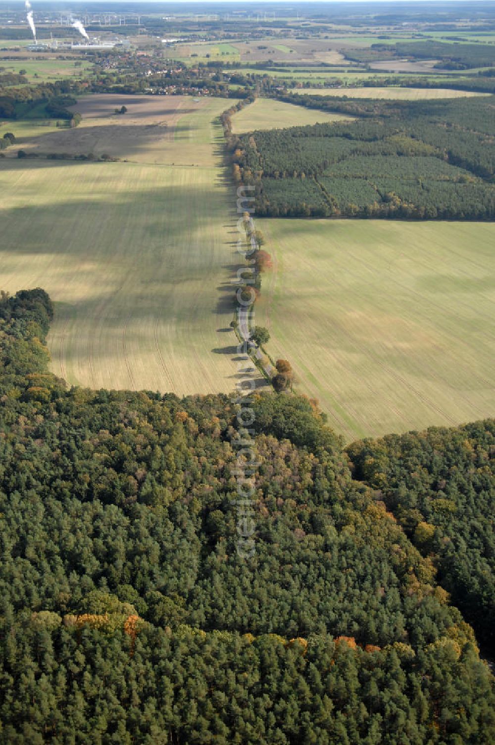 Aerial photograph Heiligengrabe - Blick auf die Ortsumgehung Bundesstrasse 189 Heiligengrabe. Projektsteuerung: Schüßler-Plan Ingenieurgesellschaft für Bau- und Verkehrswegeplanung mbH.