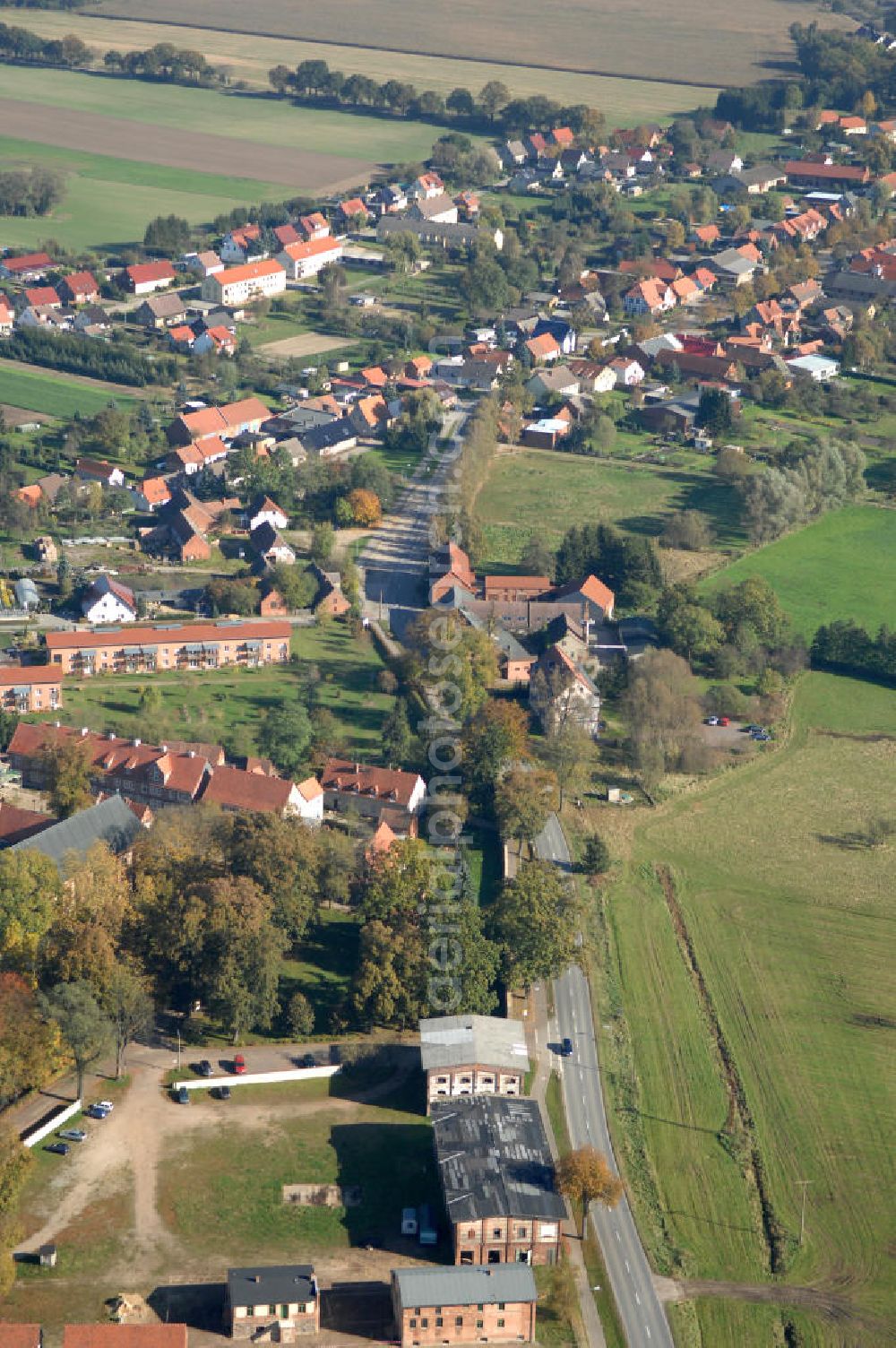 Heiligengrabe from above - Blick auf die Ortsumgehung Bundesstrasse 189 Heiligengrabe. Projektsteuerung: Schüßler-Plan Ingenieurgesellschaft für Bau- und Verkehrswegeplanung mbH.