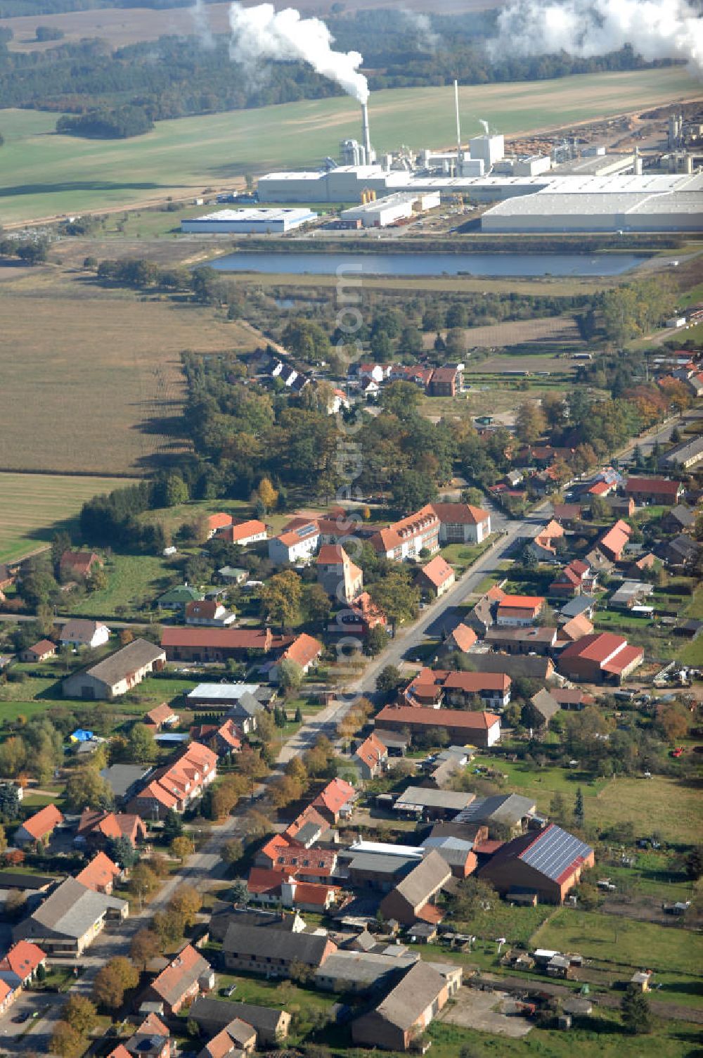 Heiligengrabe from the bird's eye view: Blick auf die Ortsumgehung Bundesstrasse 189 Heiligengrabe. Projektsteuerung: Schüßler-Plan Ingenieurgesellschaft für Bau- und Verkehrswegeplanung mbH.