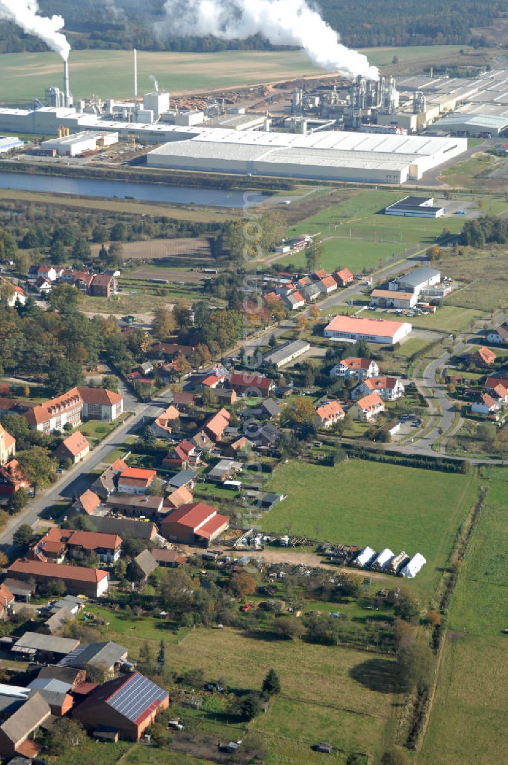 Aerial image Heiligengrabe - Blick auf die Ortsumgehung Bundesstrasse 189 Heiligengrabe. Projektsteuerung: Schüßler-Plan Ingenieurgesellschaft für Bau- und Verkehrswegeplanung mbH.