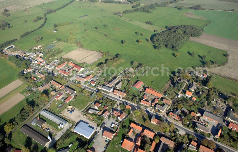 Aerial image Kemnitz - Blick auf die Ortsumgehung Bundesstrasse 189 Kemnitz. Projektsteuerung: Schüßler-Plan Ingenieurgesellschaft für Bau- und Verkehrswegeplanung mbH.