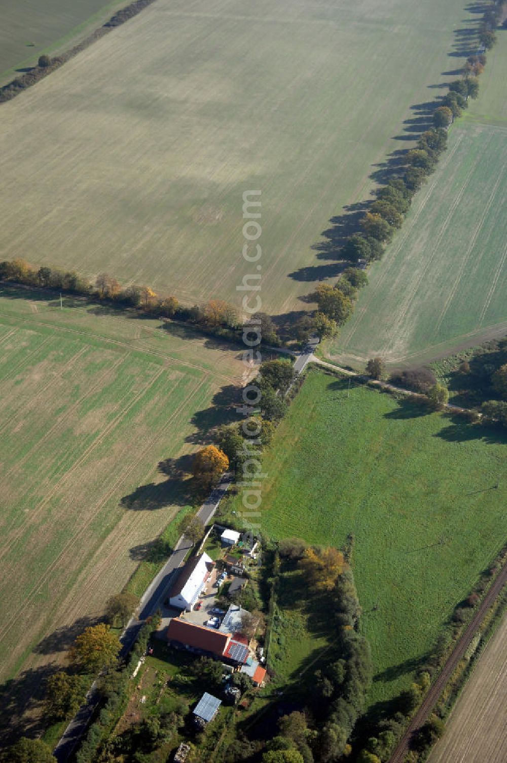 Aerial photograph Kuhbier - Blick auf die Ortsumgehung Bundesstrasse 189 Kuhbier. Projektsteuerung: Schüßler-Plan Ingenieurgesellschaft für Bau- und Verkehrswegeplanung mbH.