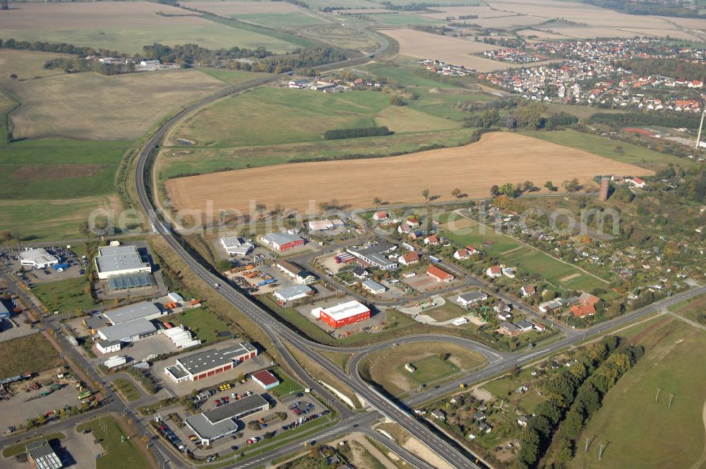 Aerial photograph Pitzwalk - Blick auf die Ortsumgehung Bundesstrasse 189 Pritzwalk. Projektsteuerung: Schüßler-Plan Ingenieurgesellschaft für Bau- und Verkehrswegeplanung mbH.