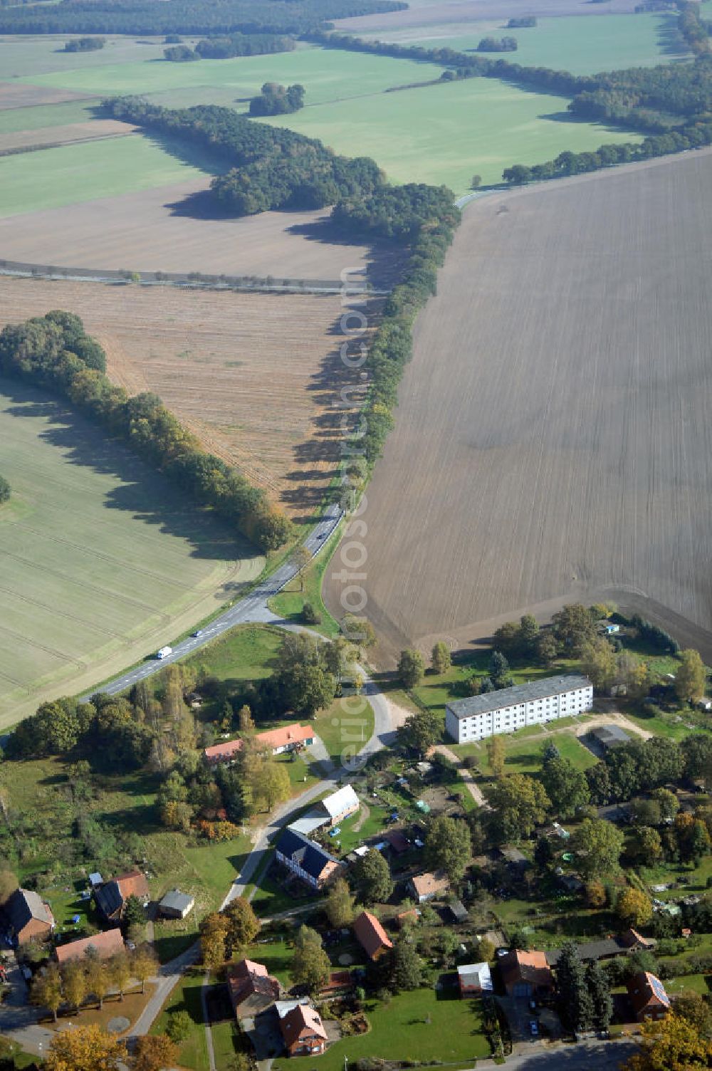 Aerial photograph Retzin - Blick auf die Ortsumgehung Bundesstrasse 189 Retzin. Projektsteuerung: Schüßler-Plan Ingenieurgesellschaft für Bau- und Verkehrswegeplanung mbH.