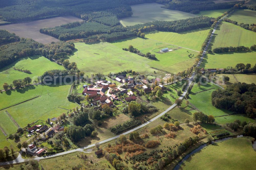 Rohlsdorf from the bird's eye view: Blick auf die Ortsumgehung Bundesstrasse 189 Rohlsdorf. Projektsteuerung: Schüßler-Plan Ingenieurgesellschaft für Bau- und Verkehrswegeplanung mbH.