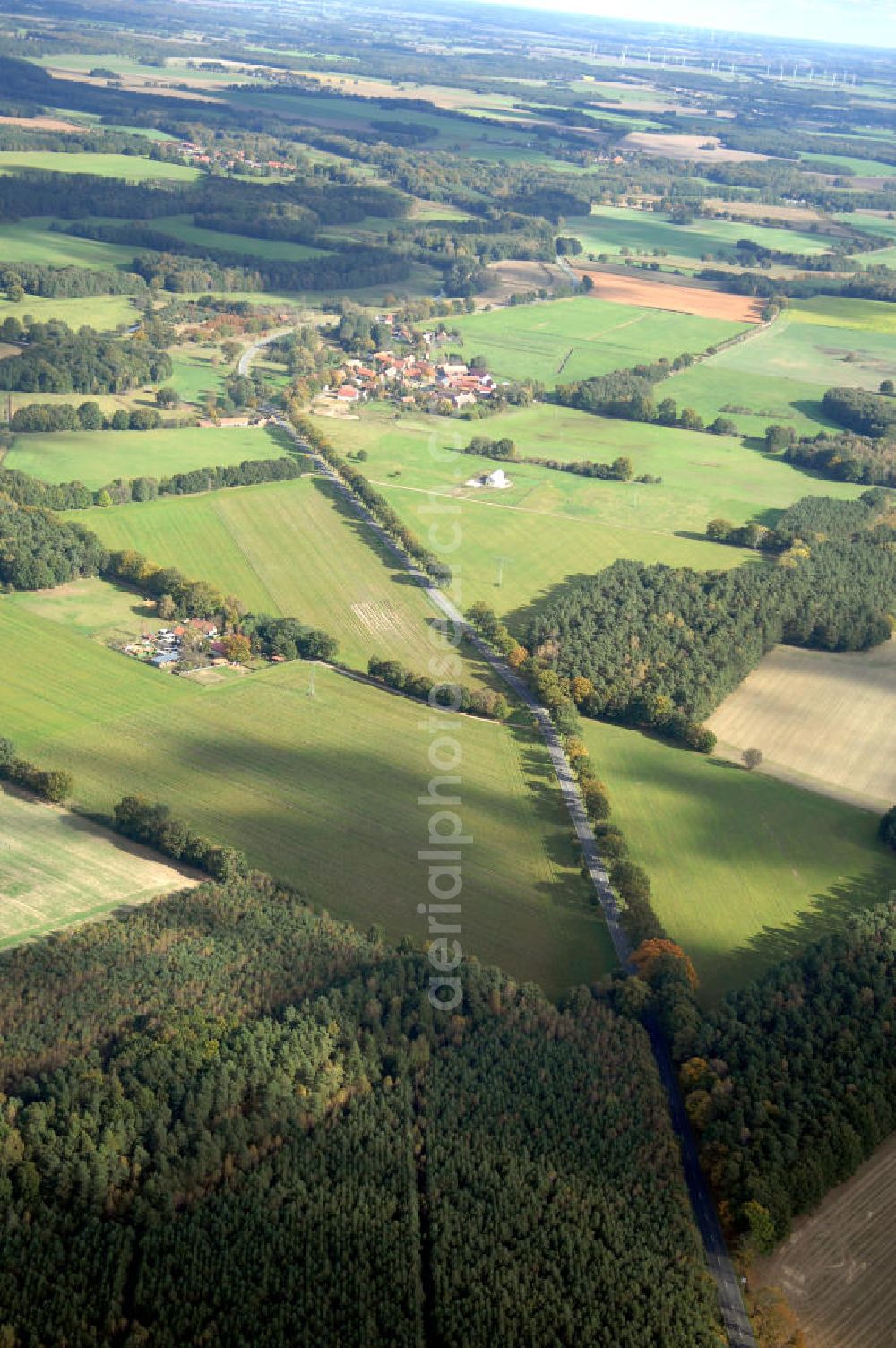 Rohlsdorf from above - Blick auf die Ortsumgehung Bundesstrasse 189 Rohlsdorf. Projektsteuerung: Schüßler-Plan Ingenieurgesellschaft für Bau- und Verkehrswegeplanung mbH.