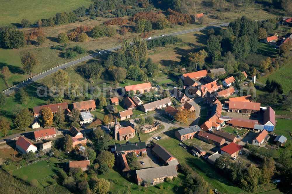 Aerial photograph Rohlsdorf - Blick auf die Ortsumgehung Bundesstrasse 189 Rohlsdorf. Projektsteuerung: Schüßler-Plan Ingenieurgesellschaft für Bau- und Verkehrswegeplanung mbH.