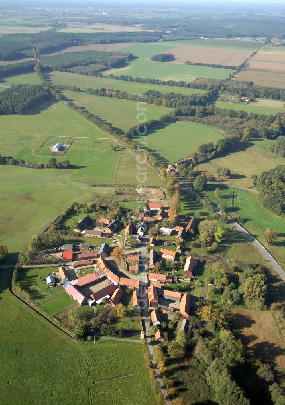 Rohlsdorf from above - Blick auf die Ortsumgehung Bundesstrasse 189 Rohlsdorf. Projektsteuerung: Schüßler-Plan Ingenieurgesellschaft für Bau- und Verkehrswegeplanung mbH.