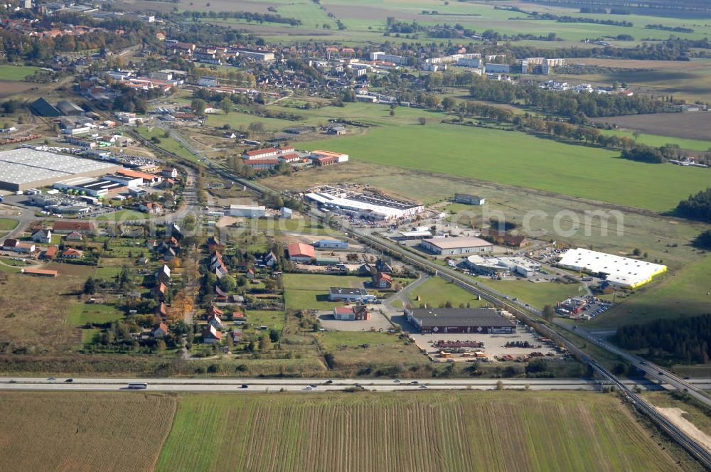 Wittstock from above - Blick auf die Ortsumgehung Bundesstrasse 189 Wittstock. Projektsteuerung: Schüßler-Plan Ingenieurgesellschaft für Bau- und Verkehrswegeplanung mbH.