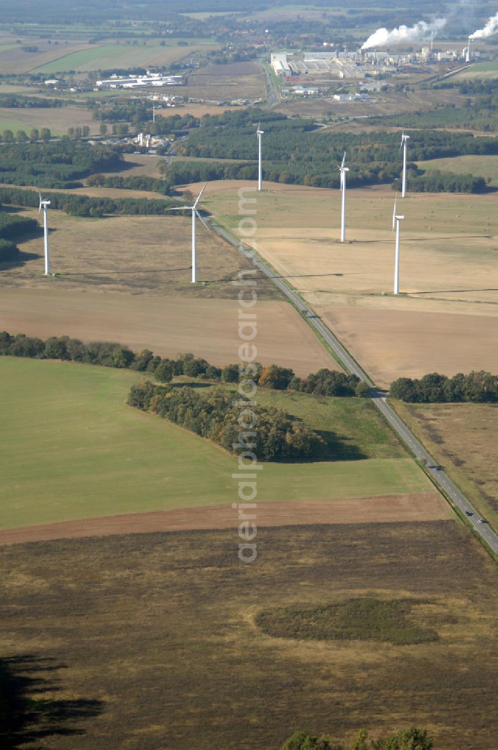 Wittstock from above - Blick auf die Ortsumgehung Bundesstrasse 189 Wittstock. Projektsteuerung: Schüßler-Plan Ingenieurgesellschaft für Bau- und Verkehrswegeplanung mbH.