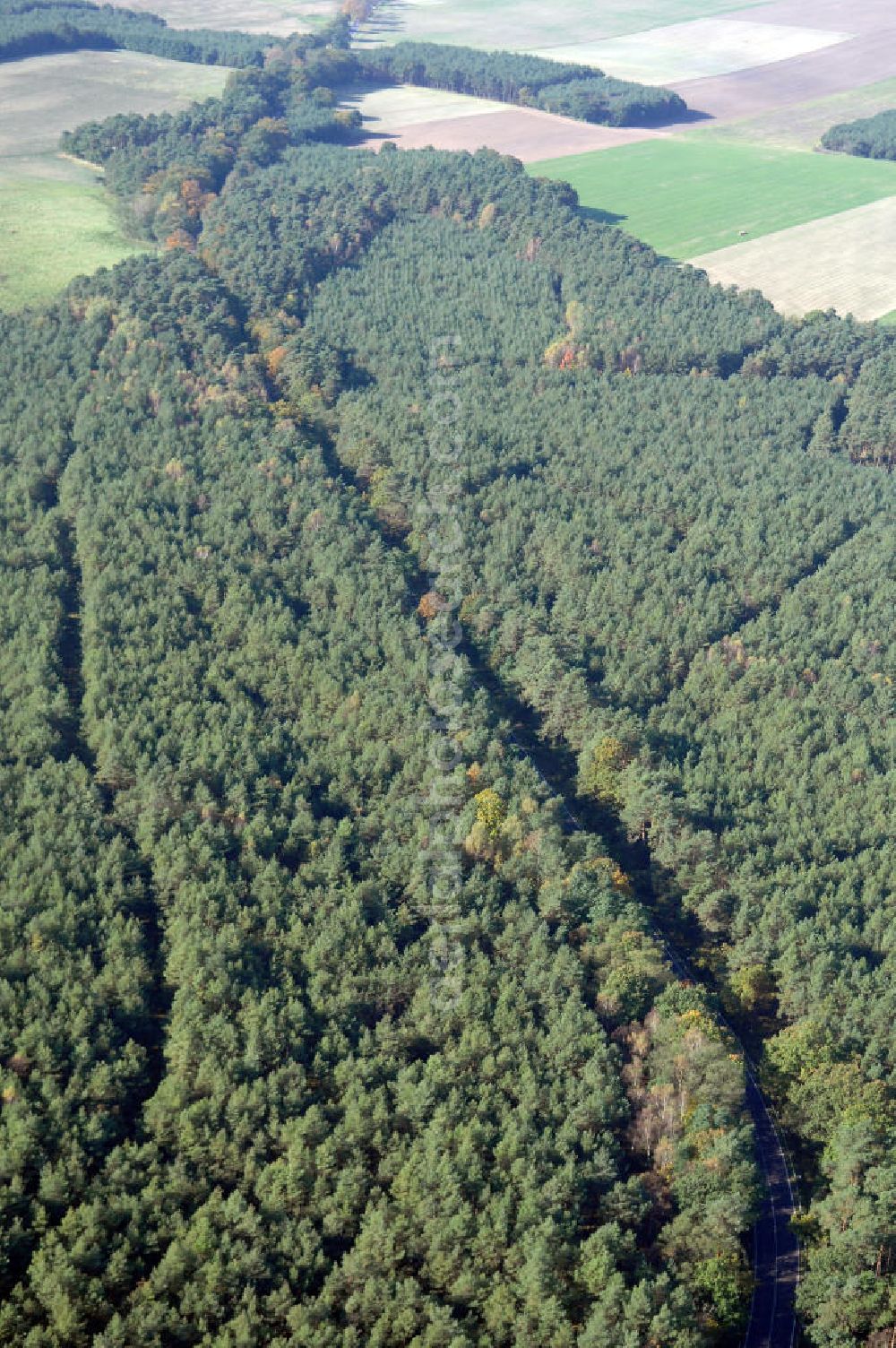 Aerial photograph Kemnitz - Blick auf die Ortsumgehung Bundesstrasse 189 von Kemnitz nach Heiligengrabe. Projektsteuerung: Schüßler-Plan Ingenieurgesellschaft für Bau- und Verkehrswegeplanung mbH.