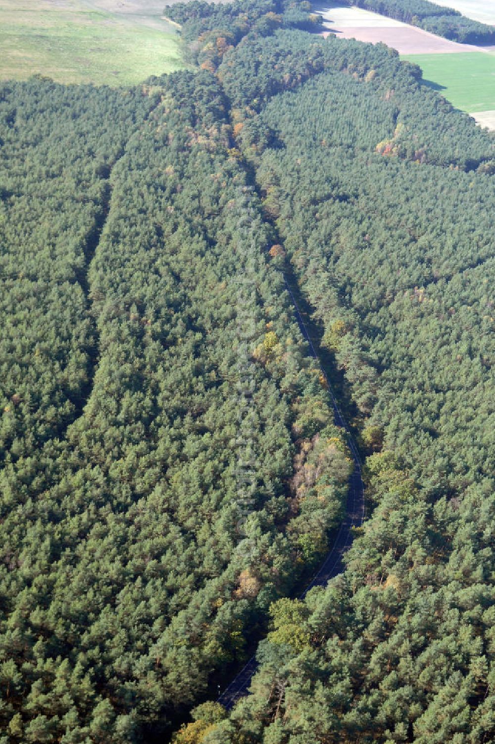 Kemnitz from above - Blick auf die Ortsumgehung Bundesstrasse 189 von Kemnitz nach Heiligengrabe. Projektsteuerung: Schüßler-Plan Ingenieurgesellschaft für Bau- und Verkehrswegeplanung mbH.