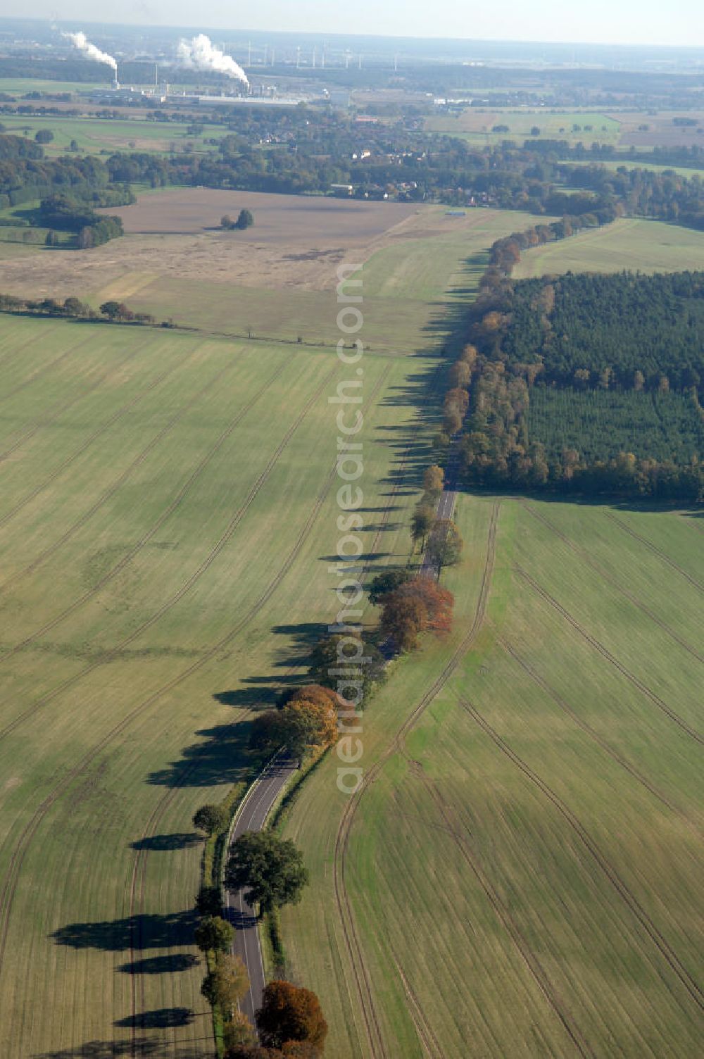 Aerial image Kemnitz - Blick auf die Ortsumgehung Bundesstrasse 189 von Kemnitz nach Heiligengrabe. Projektsteuerung: Schüßler-Plan Ingenieurgesellschaft für Bau- und Verkehrswegeplanung mbH.