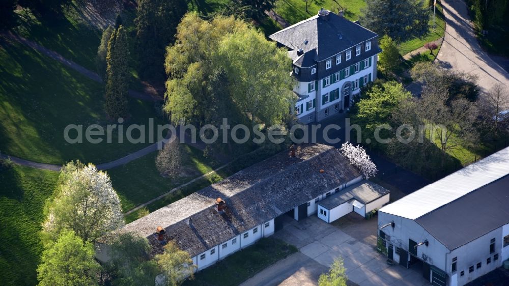 Königswinter from the bird's eye view: Test property Frankenforst in Koenigswinter in the state North Rhine-Westphalia, Germany