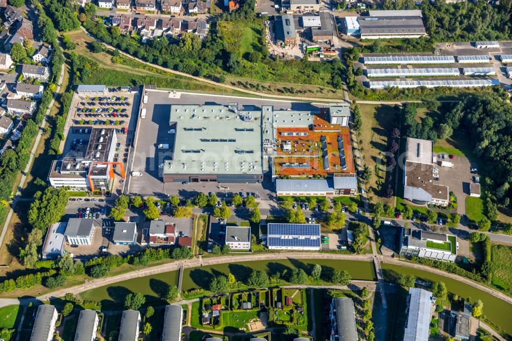 Aerial image Bochum - Administration building and office complex of JIL-Invest GmbH & Co. oHG in the Josef-Haumann-Strasse in Bochum, in the state of North Rhine-Westphalia, Germany