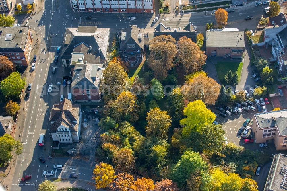 Hamm from above - Administration building of the DAA german employee academy GmbH Bismarckstrasse - Goethestrasse in Hamm in the state North Rhine-Westphalia