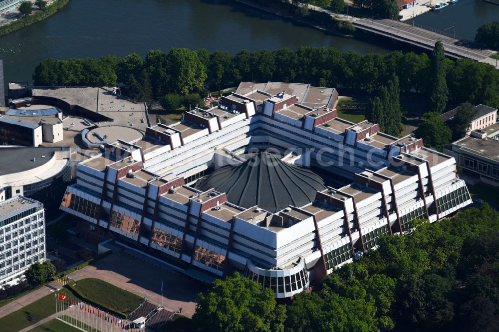 Aerial photograph Strasbourg - Straßburg - Administrative building of the State Authority Europaeischen Rat on Avenue de l'Europe in Strasbourg in Grand Est, France