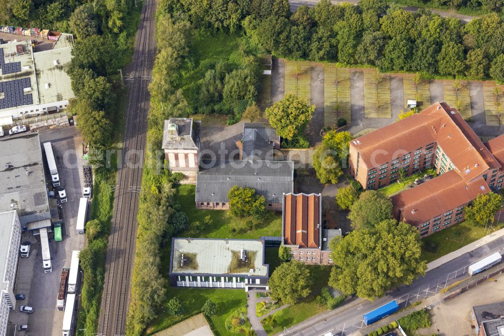 Aerial image Dülken - Administrative building of the tax office on Eindhovener Strasse in Duelken in the federal state of North Rhine-Westphalia, Germany