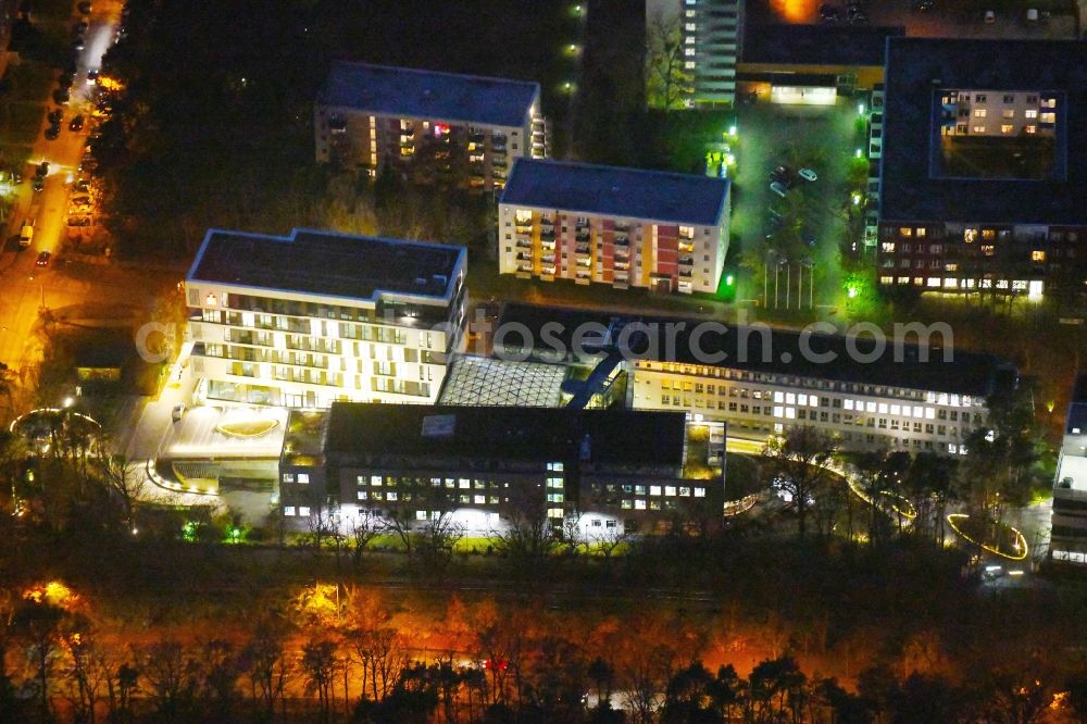 Aerial photograph Potsdam - Banking administration building of the financial services company Mittelbrandenburgische Sparkasse in Potsdam on Saarmunder Strasse in Potsdam in the state Brandenburg, Germany