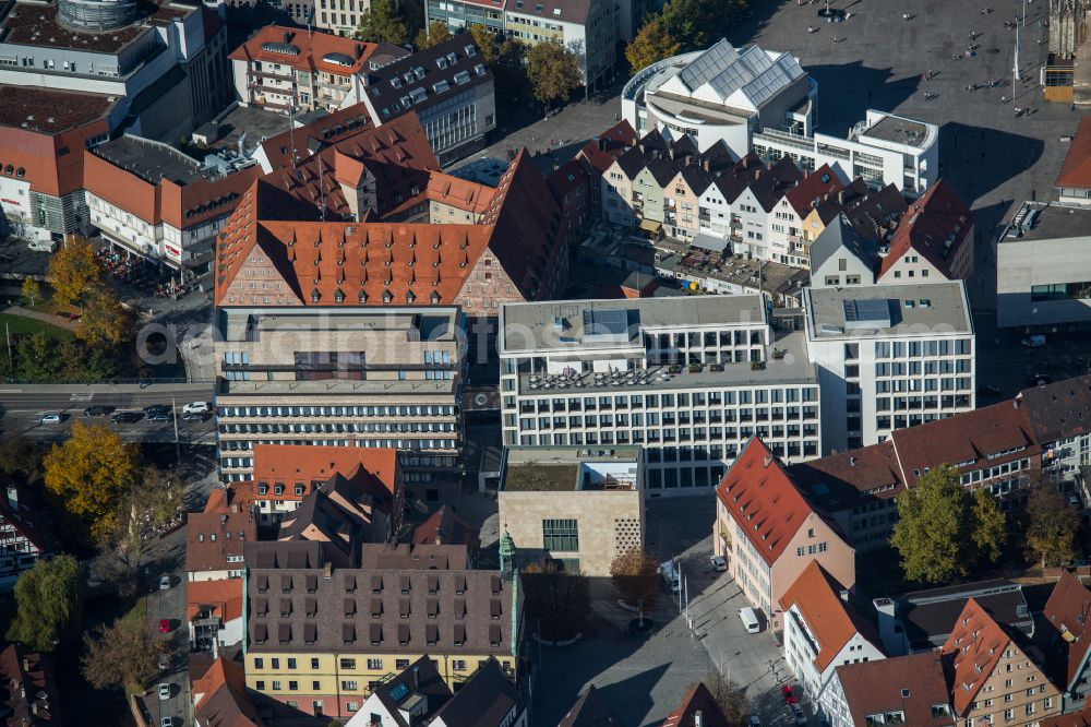 Ulm from the bird's eye view: Banking administration building of the financial services company Sparkasse Ulm in Ulm in the state Baden-Wuerttemberg, Germany