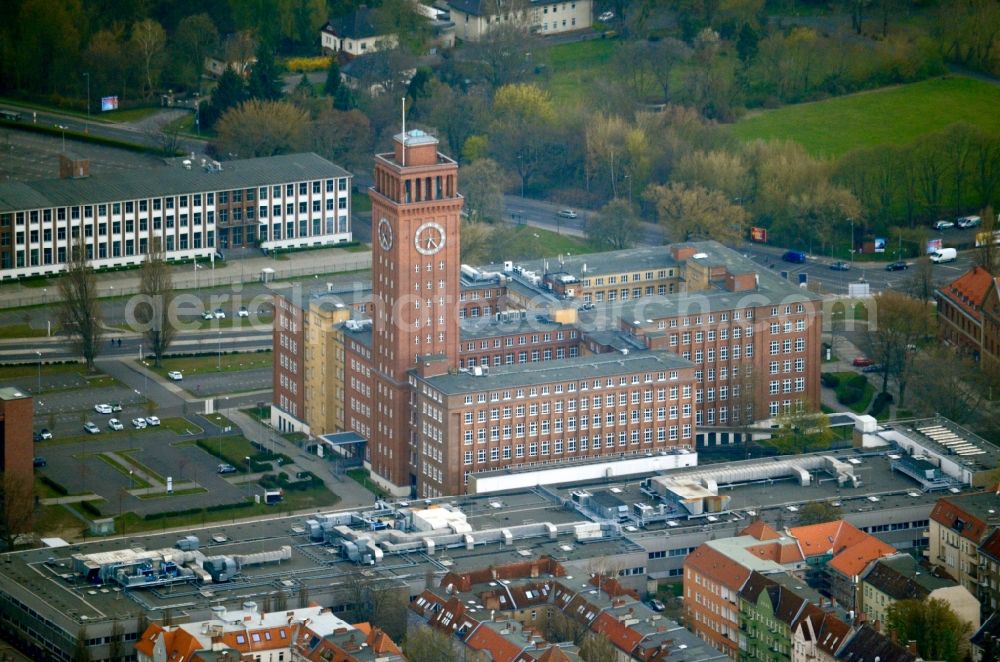 Aerial image Berlin - Administrative building of the industrial area Siemensturm in Berlin, Germany