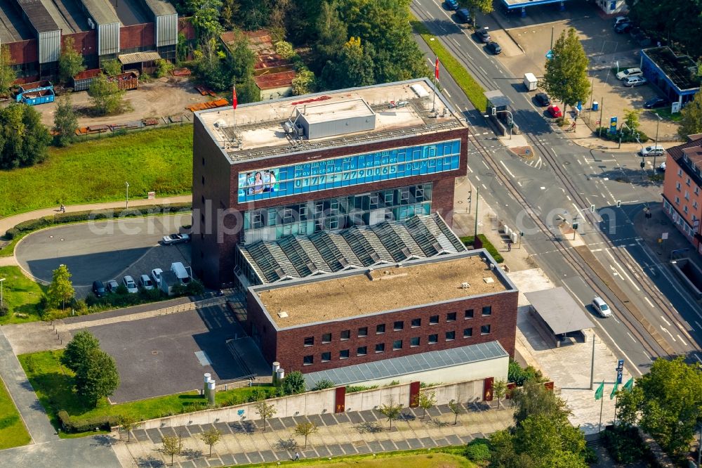 Bochum from above - View of the administration building of the industrial union IG Metall in Bochum in the state North-Rhine Westphalia