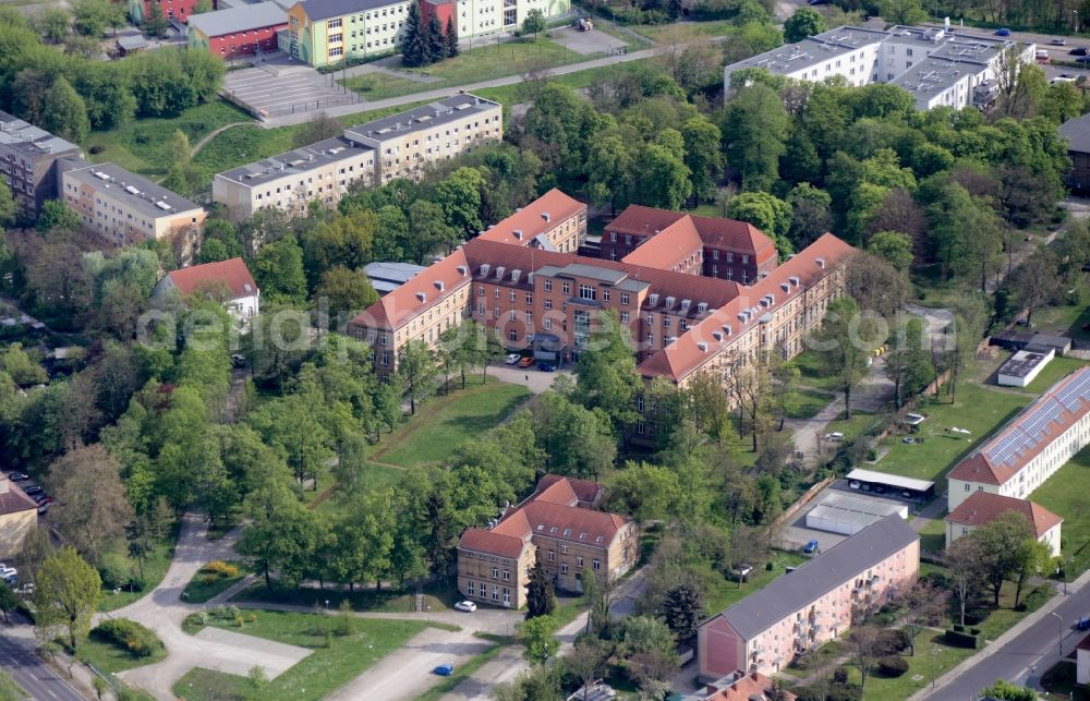 Aerial image Frankfurt (Oder) - Administrative building of the State Authority Amt fuer oeffentliche Ordnung in Frankfurt (Oder) in the state Brandenburg