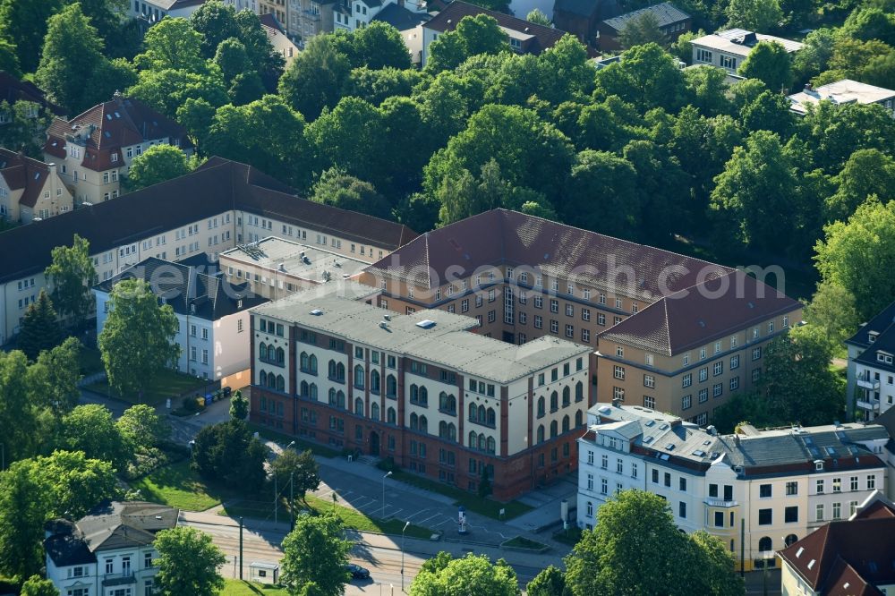 Aerial photograph Rostock - Administrative building of the state authority office for youth and social in Rostock in the federal state Mecklenburg-West Pomerania, Germany