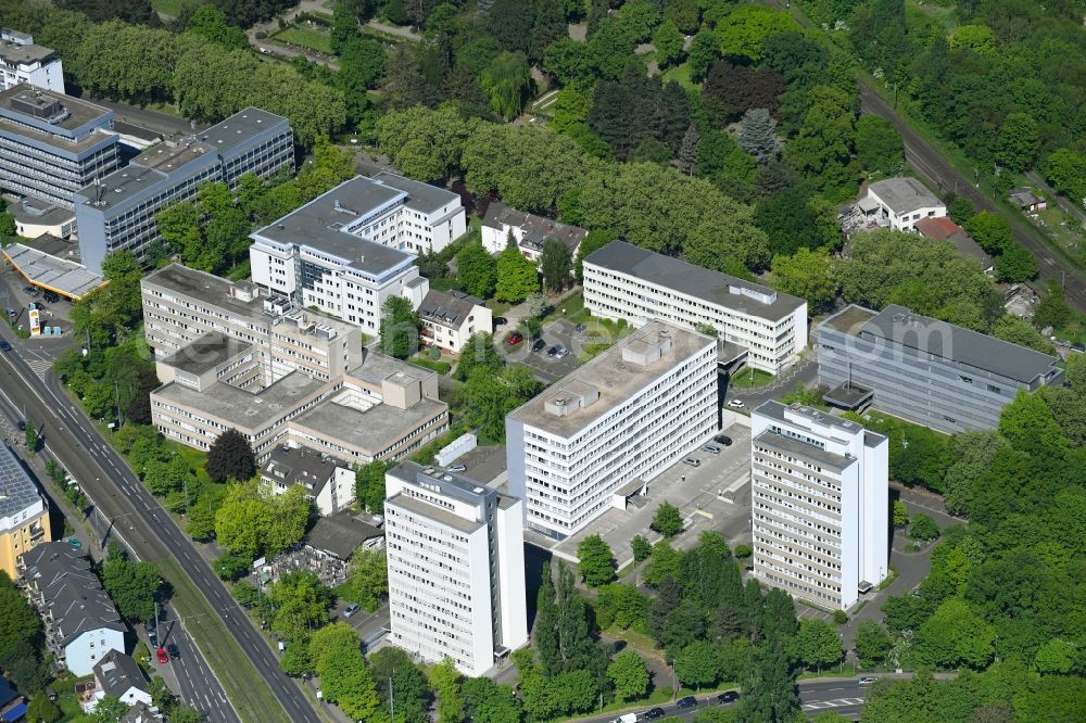 Aerial image Bonn - Administrative building of the State Authority Bundeszentralamt fuer Steuern in Bonn in the state North Rhine-Westphalia, Germany