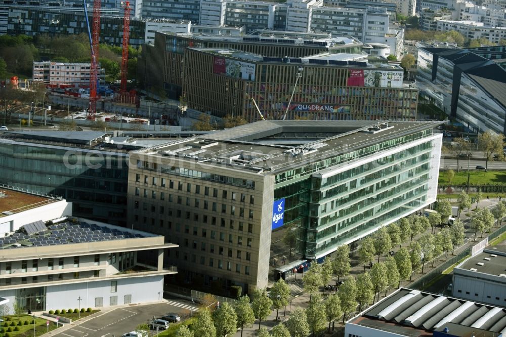 Aerial photograph Paris - Administrative building of the State Authority DGAC - Direction Generale de l'Aviation Civile on Rue Henry Farman in Paris in Ile-de-France, France