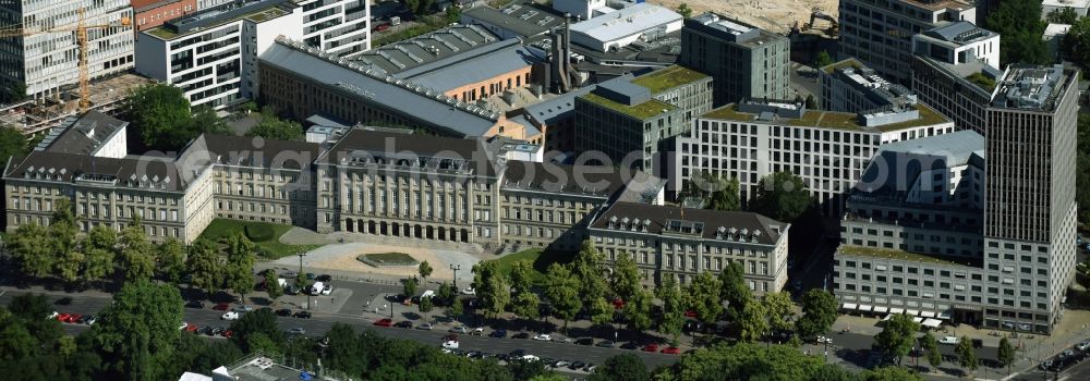 Aerial image Berlin - Administrative building of the State Authority Ernst-Reuter-Haus on Strasse des 17. Juni in Berlin