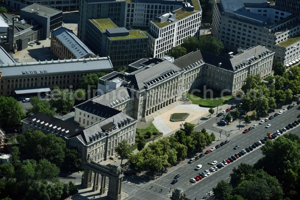 Aerial image Berlin - Administrative building of the State Authority Ernst-Reuter-Haus on Strasse des 17. Juni in Berlin