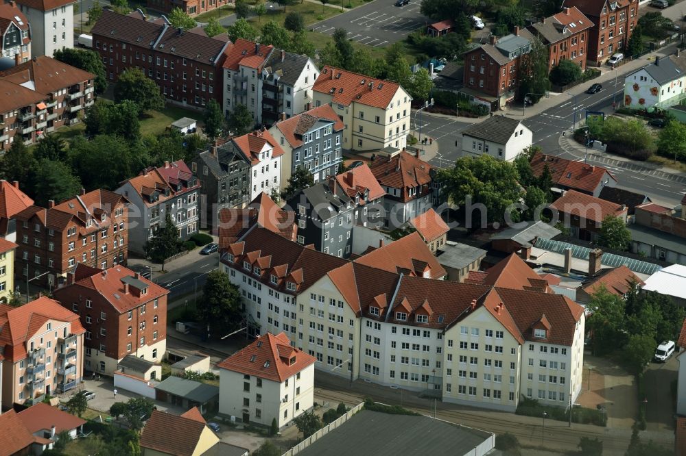 Gotha from above - Administrative building of the State Authority Finanzamt Gotha in Gotha in the state Thuringia