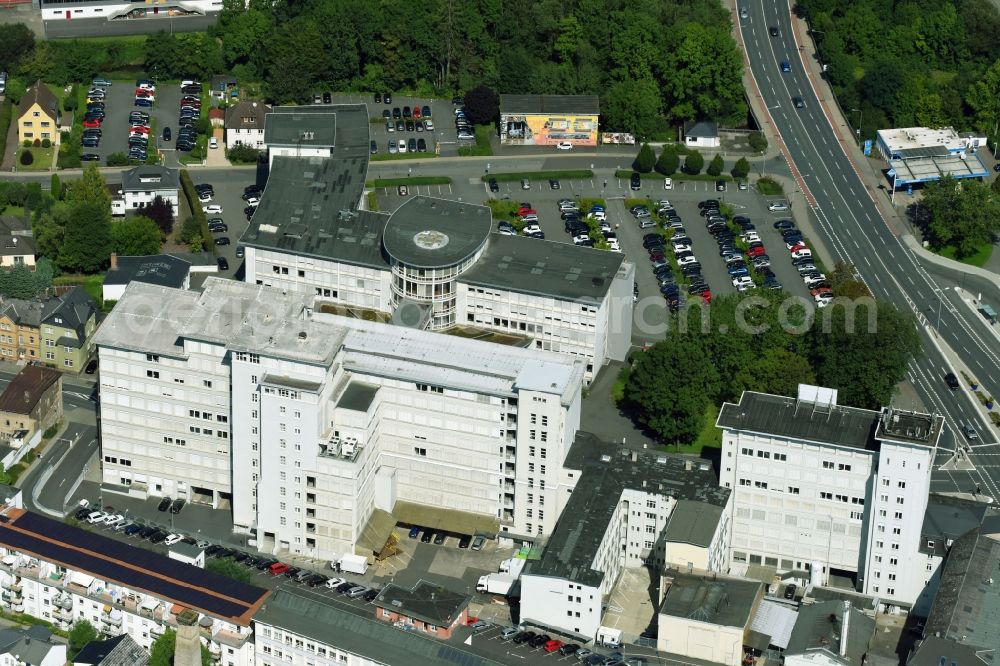 Aerial image Wetzlar - Administrative building of the state authority of the youth welfare department of the city of Wetzlar in Wetzlar in the federal state Hessen, Germany