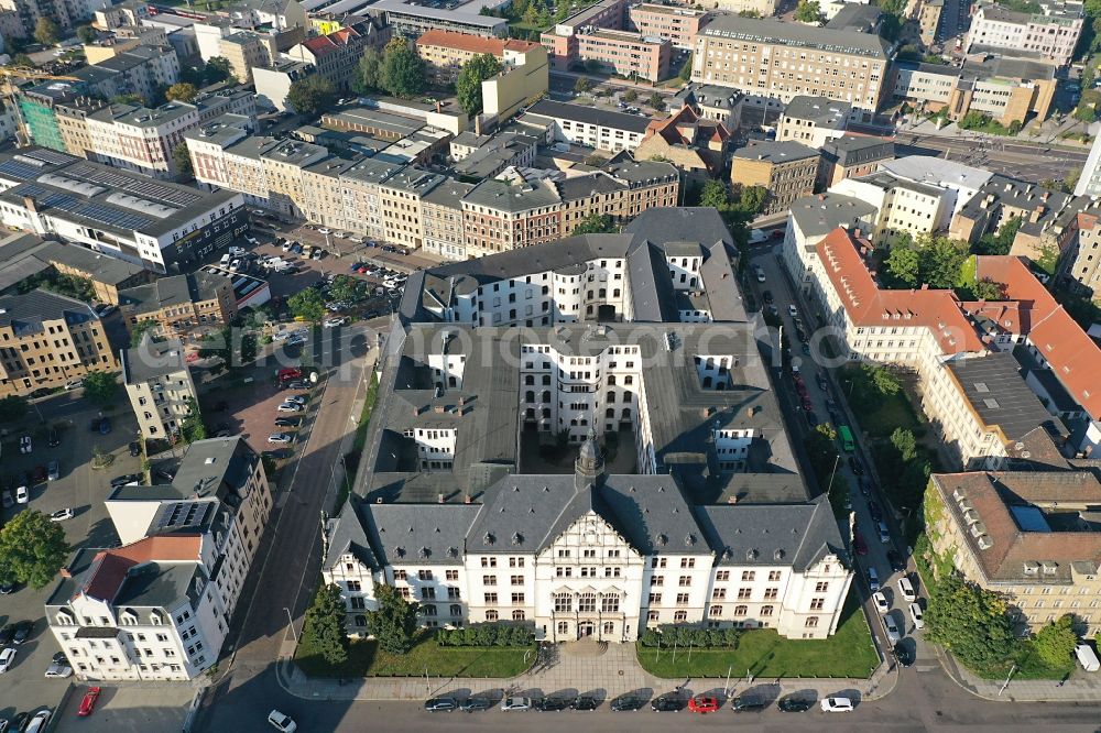 Aerial photograph Halle (Saale) - Administrative building of the State Authority Landesverwaltungsamt in Halle (Saale)Ernst Kamieth Platz in the state Saxony-Anhalt, Germany