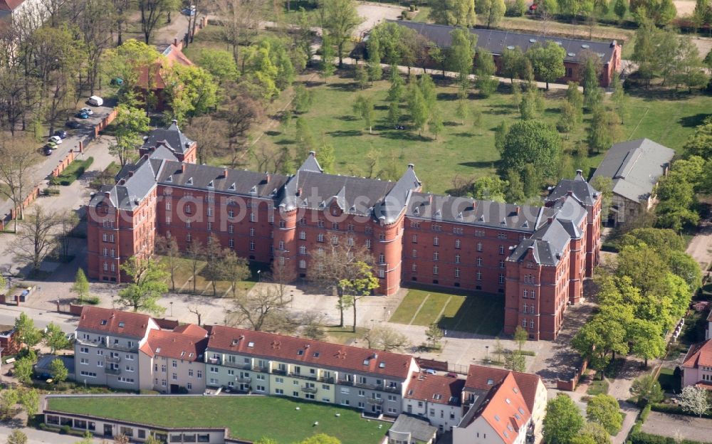 Aerial image Neuruppin - Administrative building of the State Authority Staatsanwaltschaft in Neuruppin in the state Brandenburg, Germany