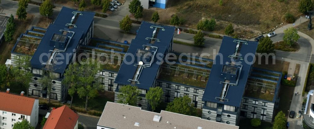 Aerial image Erfurt - Administrative building of the State Authority Thueringer Ministerium fuer Wirtschaft, Wissenschaft und Digitale Gesellschaft in Erfurt in the state Thuringia