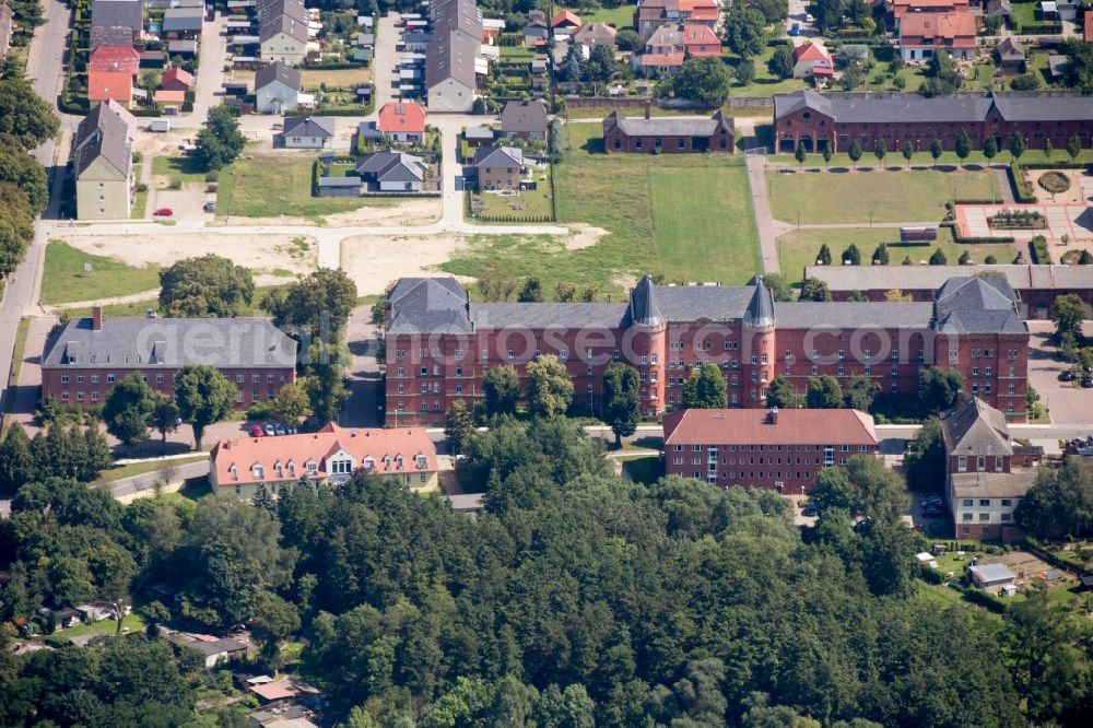 Aerial photograph Pasewalk - Administrative building of the State Authority LK Vorpommern Greifswald in Pasewalk in the state Mecklenburg - Western Pomerania, Germany