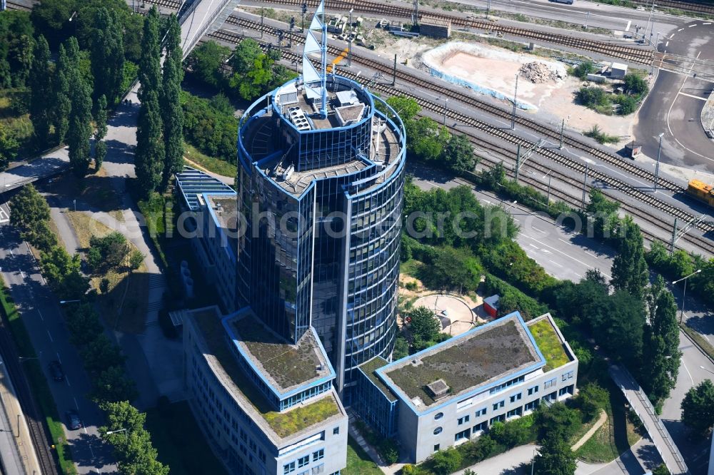 Aerial photograph Stuttgart - Administrative building of the State Authority Wasserstrassen- and Schifffahrtsamt Stuttgart in Stuttgart in the state Baden-Wurttemberg, Germany