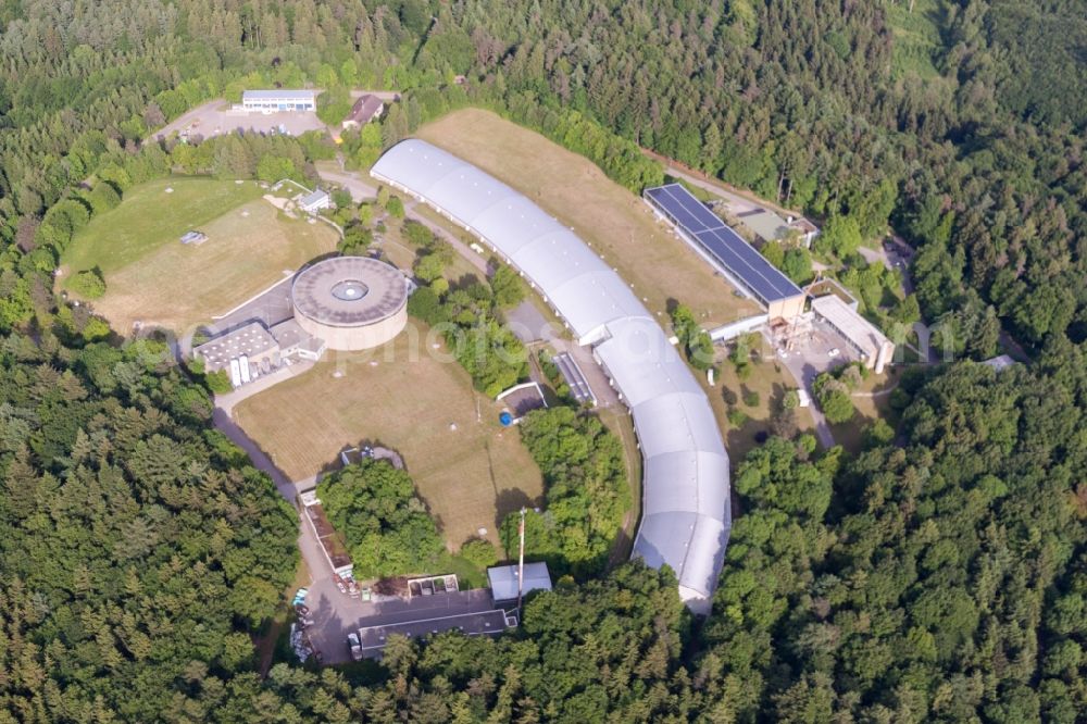 Aerial photograph Überlingen - Administrative building of the State Authority Zweckverband Bodensee-Wasserversorgung in Ueberlingen in the state Baden-Wurttemberg, Germany