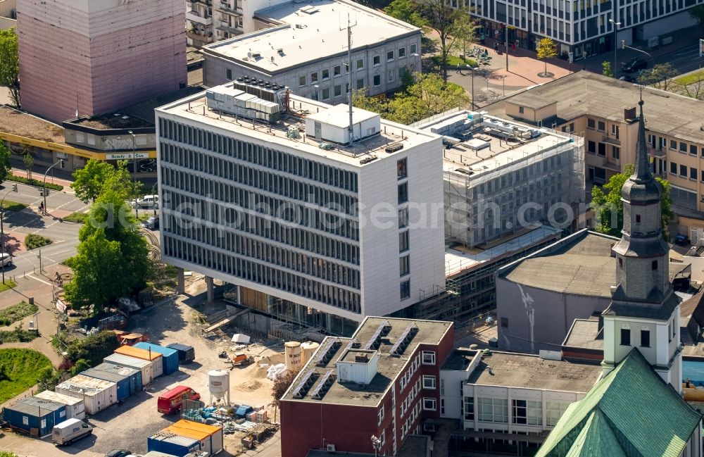 Hamm from above - Administration building Stadtwerkehaus in Hamm in the state North Rhine-Westphalia