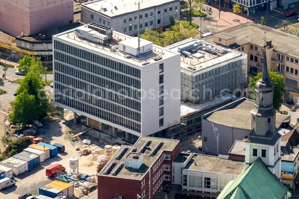 Hamm from the bird's eye view: Administration building Stadtwerkehaus in Hamm in the state North Rhine-Westphalia