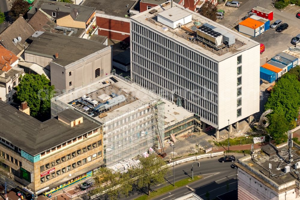 Aerial image Hamm - Administration building Stadtwerkehaus in Hamm in the state North Rhine-Westphalia