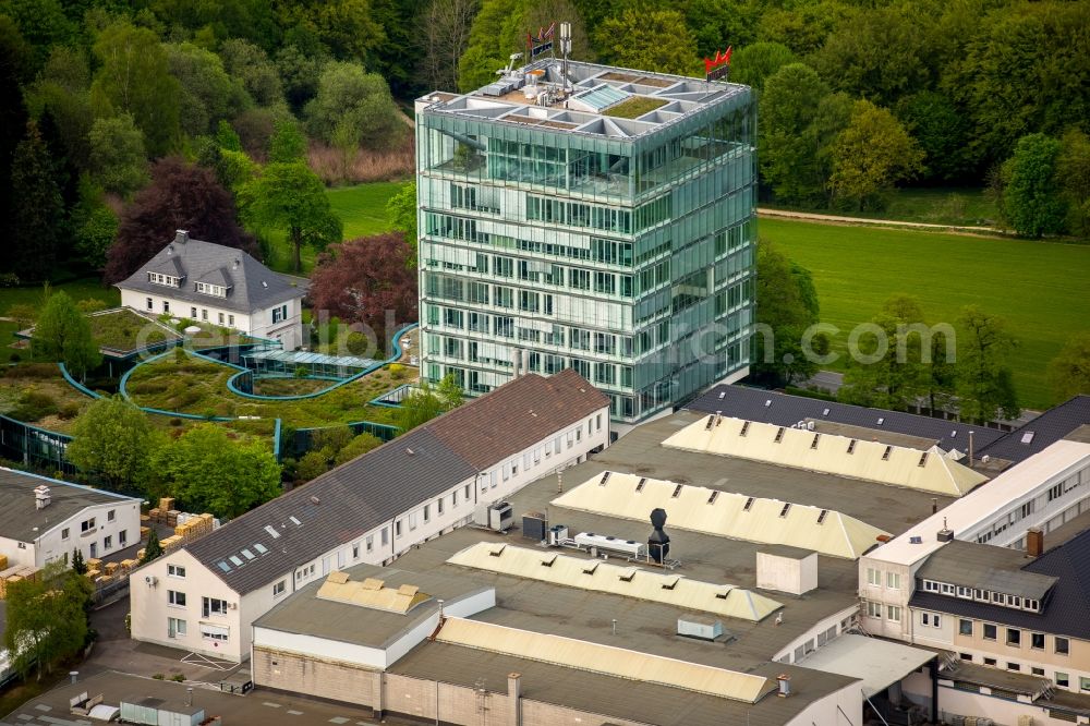 Aerial image Ennepetal - Administration building of the company DORMA Deutschland GmbH onDORMA Platz in Ennepetal in the state North Rhine-Westphalia, Germany