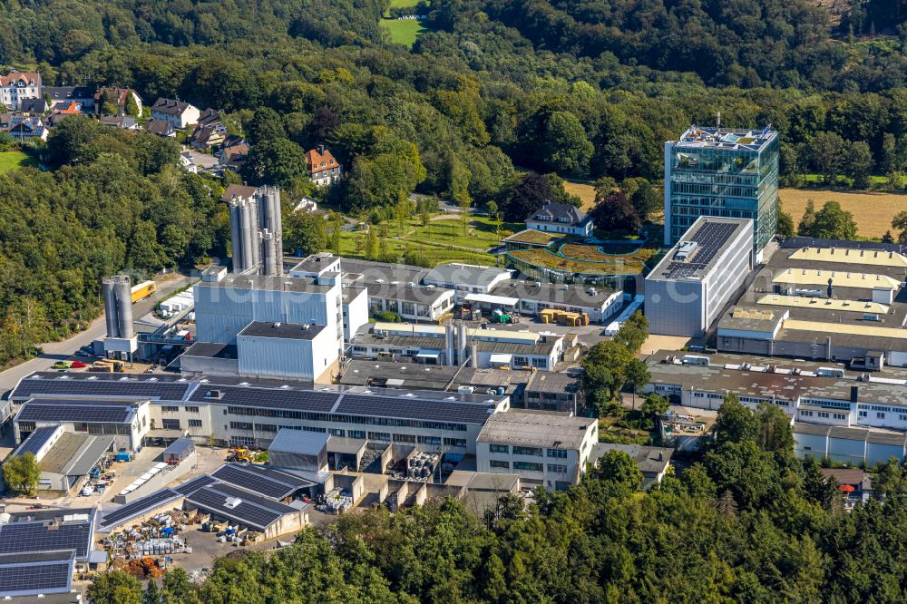 Aerial photograph Ennepetal - Administration building of the company DORMA Deutschland GmbH onDORMA Platz in Ennepetal in the state North Rhine-Westphalia, Germany