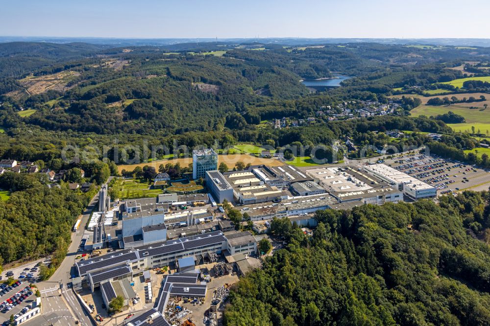 Aerial image Ennepetal - Administration building of the company DORMA Deutschland GmbH onDORMA Platz in Ennepetal in the state North Rhine-Westphalia, Germany