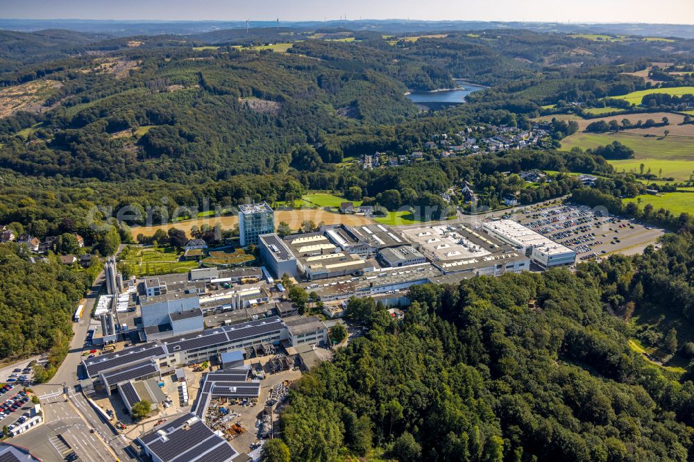 Aerial photograph Ennepetal - Administration building of the company DORMA Deutschland GmbH onDORMA Platz in Ennepetal in the state North Rhine-Westphalia, Germany