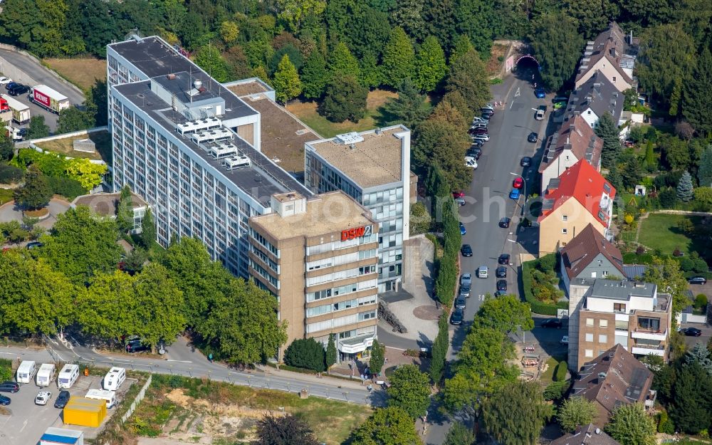 Aerial image Dortmund - Administration building of the company DSW21 an der Deggingstrasse in Dortmund in the state North Rhine-Westphalia