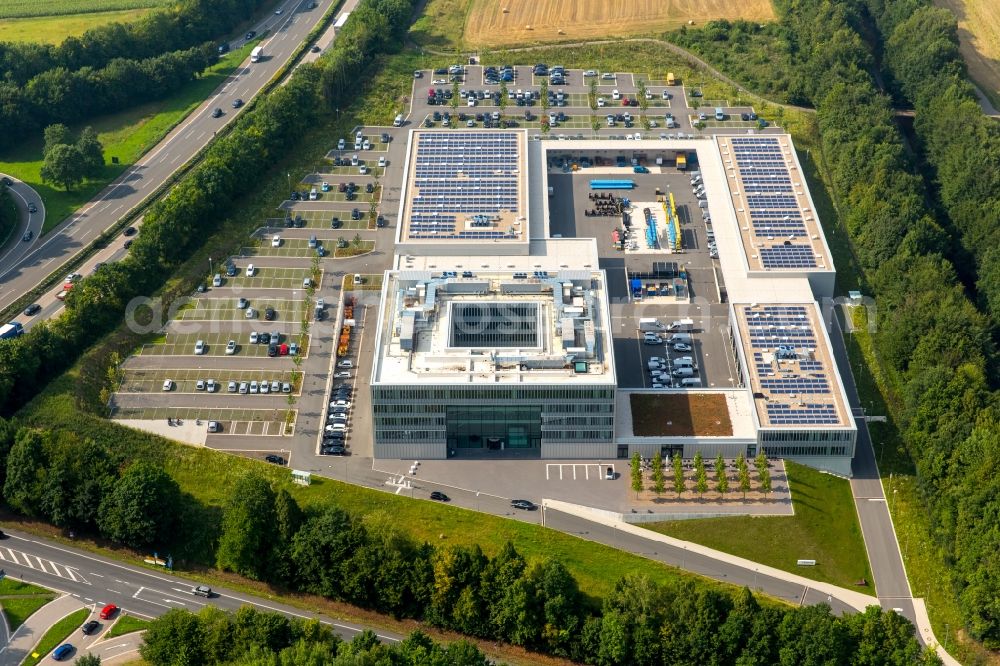 Aerial photograph Hagen - Administration building of the company - Energieunternehmen Enervie in Hagen in the state North Rhine-Westphalia